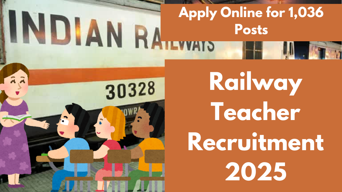 Railway Teacher Recruitment 2025: Apply Online for 1,036 Posts and Check Eligibility