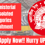 RRB Ministerial and Isolated Categories Recruitment